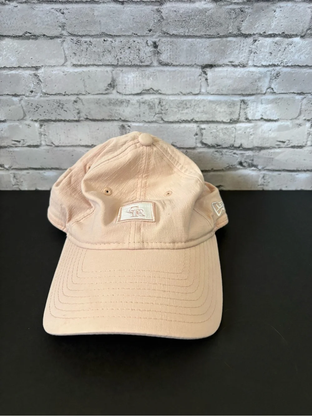 Colorado Rockies Pink Dad Hat with Embroidered CR Logo